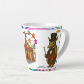 Armand, armadillo-circusdirecteur latte mok (Rechterhoek)