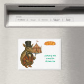 Armand, armadillo-circusdirecteur magneet (Insitu (Vaatwasser))