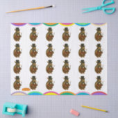 Armand, armadillo-circusdirecteur tissuepapier (Craft)