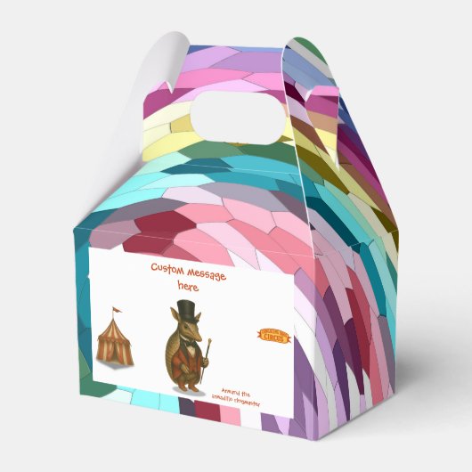 Armand, armadillo ringmaster bedankdoosjes (Voorkant Zijde)