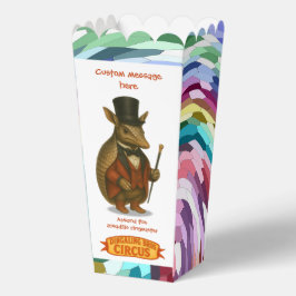 Armand, armadillo ringmaster bedankdoosjes