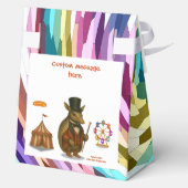 Armand, armadillo ringmaster bedankdoosjes (Achterkant)