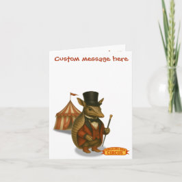 Armand, armadillo ringmaster kaart