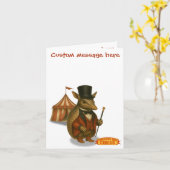 Armand, armadillo ringmaster kaart (Gele Bloem)