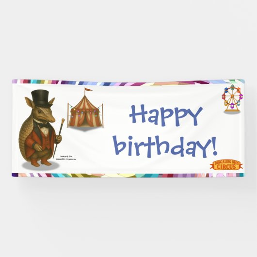 Armand, armadillo ringmaster spandoek (Horizontaal)