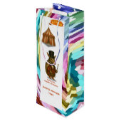 Armand, armadillo ringmaster wijn cadeautas (Achterkant Gekanteld)