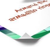 Armand, armadillo ringmeester perfect poster (Hoek)