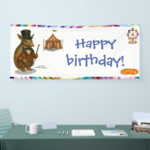 Armand de gordeldier ringmeester spandoek (Beurs)