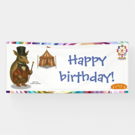 Armand de gordeldier ringmeester spandoek