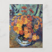 Armand Guillaumin - Vaas met chrysanten Briefkaart (Voorkant)