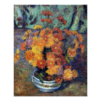 Armand Guillaumin - Vaas met chrysanten