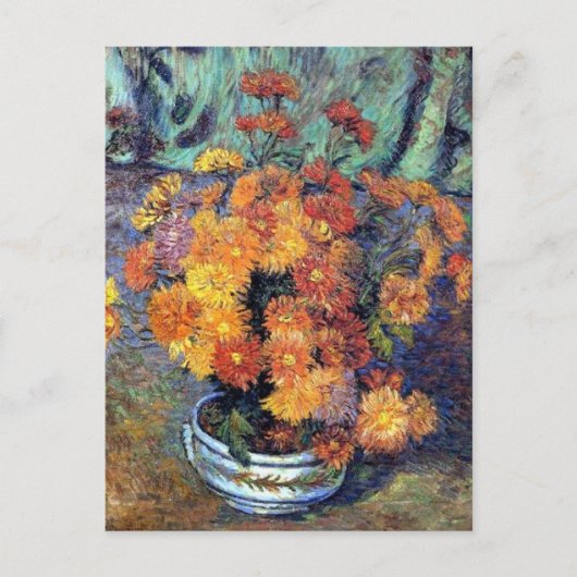 Armand Guillaumin - Vase de chrysanthemes Briefkaart (Voorkant)