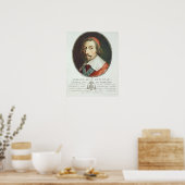 Armand Jean Duplessis, Kardinaal, Duc de Richelieu Poster (Keuken)