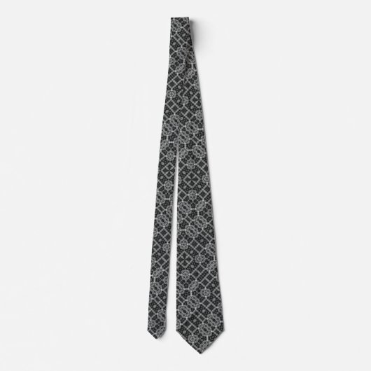 Armani Black Diamond Foulard Stropdas (Achterkant)