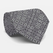 Armani Sneeuw Diamant Matrix Foulard Stropdas (Opgerold)