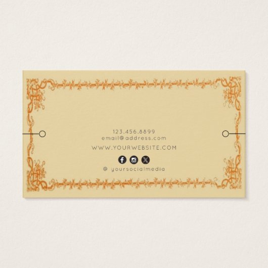 Armband Display Kaart ·  Retro Ephemera (Achterkant)