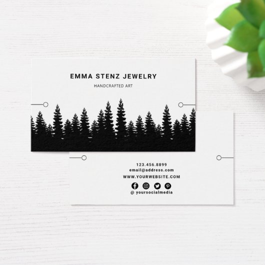 Armband Display Kaart · Rustiek dennenbos (Bureau)