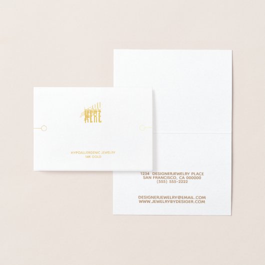 Armband display met Logo sieraden Folie Kaarten (Display)