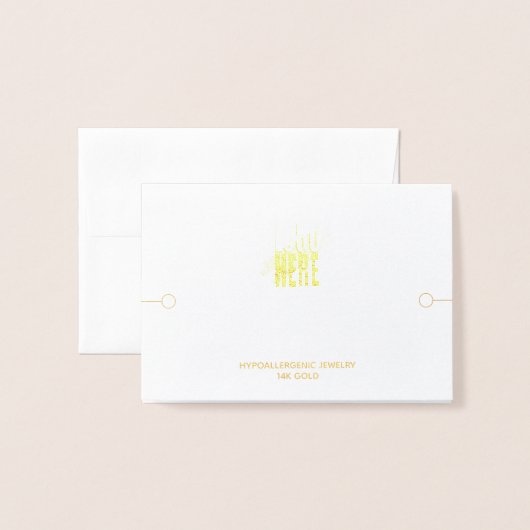 Armband display met Logo sieraden Folie Kaarten (Voorkant met envelop)