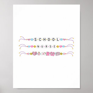 Armband Nurse Back to School Life Schattige Team v Poster