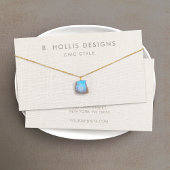 Armband of Ketting Display Holder, Linnen (afbeeld Visitekaartje