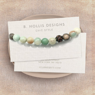 Armband of Ketting Display Holder, Linnen (afbeeld Visitekaartje