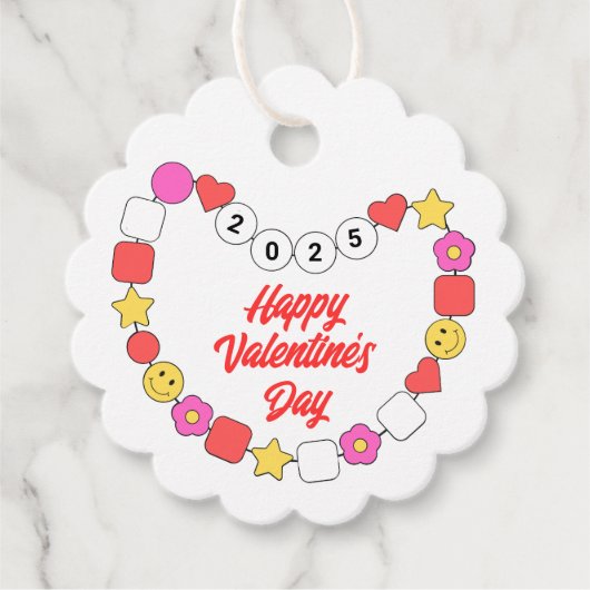 Armband Vriendschapsarmband Bejeweled Valentijnsda Bedankjes Labels (Voorkant)