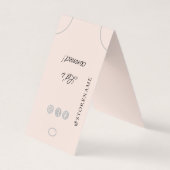 Armbandhouder Blush Pink Display Logo Visitekaartje (Voorkant)