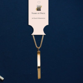 Armbandhouder Blush Pink Display Logo Visitekaartje