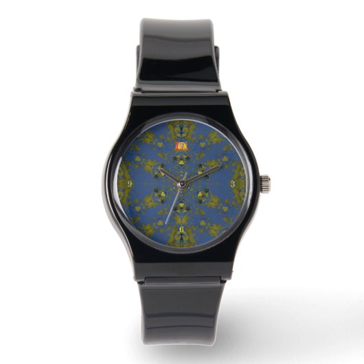 Armbandsur Snake Pond Blue  Horloge (Voorkant)