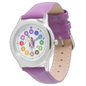 Armbanduhr als Lernuhr für Kinder - Geschenk Horloge (Gekanteld)