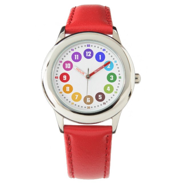 Armbanduhr rainbowatch Lernuhr K12-AU-EU Horloge (Voorkant)