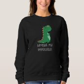 Armbar Me Impossible Dinosaur Little TRex Small Ar Trui (Voorkant)