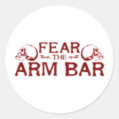 Armbar Ronde Sticker (Voorkant)