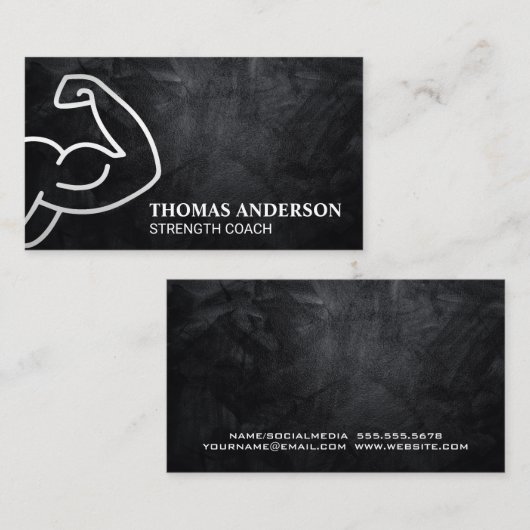 armbuigen | gezondheidsfitness visitekaartje (Voorkant / Achterkant)