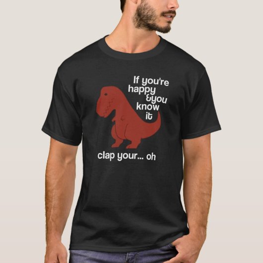 Arme dinosaurus t-shirt (Voorkant)