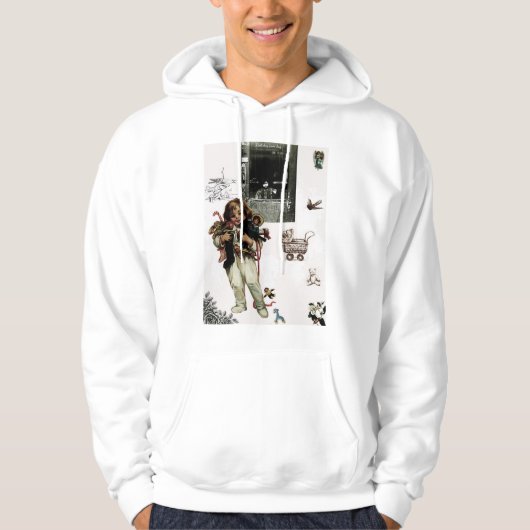 Arme jongen rijke jongen hoodie (Voorkant)