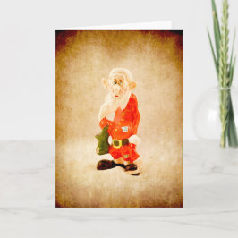 Arme kerstman feestdagen kaart