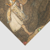 Arme kleine Beer van John Bauer Tissuepapier (Detail)