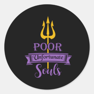 Arme ongelukkige zielen de beste van de Zee heks Ronde Sticker