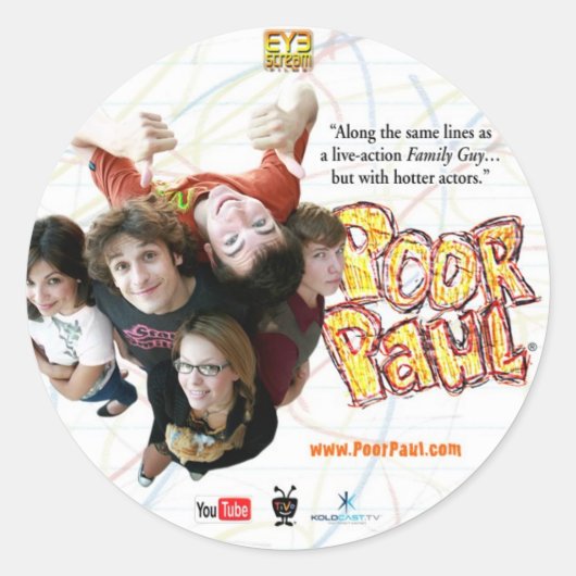 Arme Paul Sticker (Voorkant)