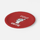 Arme pellers van de wereld Untie Papieren Bordje (Gekanteld)