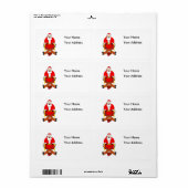 Arme rendiervis etiket (Full Sheet)