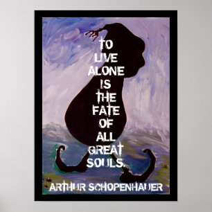 Arme Schopenhauer - Citaat - Poster
