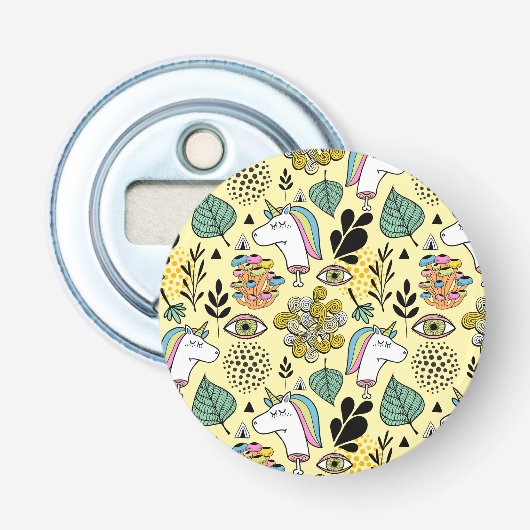 Arme Unicorn Button Flesopener (Voorkant)