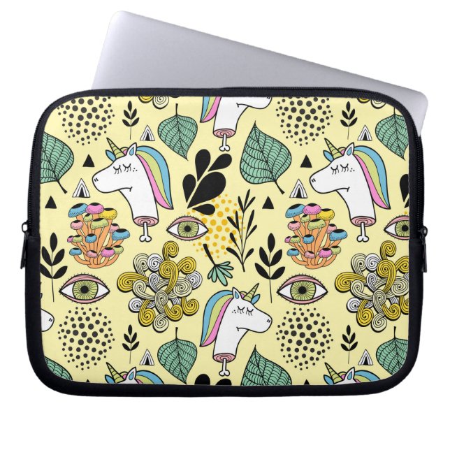 Arme Unicorn Laptop Sleeve (Voorkant)