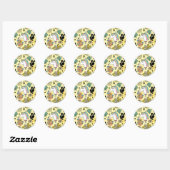 Arme Unicorn Ronde Sticker (Vel)
