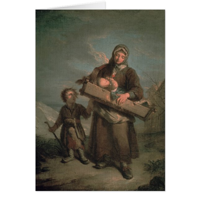 Arme vrouw met kinderen (Voorkant)