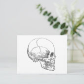 Arme Yorick Skull Briefkaart (Staand voorkant)