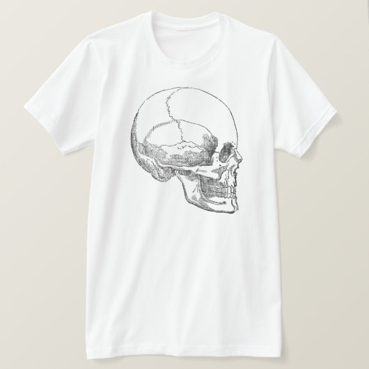 Arme Yorick's schedel T-shirt (Design voorkant)